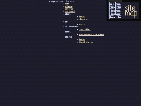 sitemap screenshot