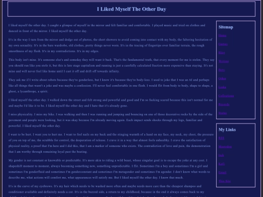 blog/ILikedMyselfTheOtherDay screenshot