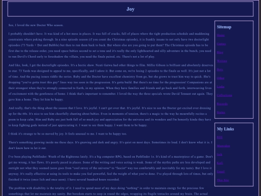 blog/Joy screenshot