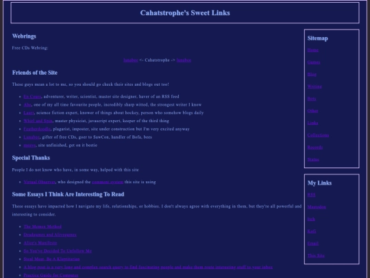 links screenshot