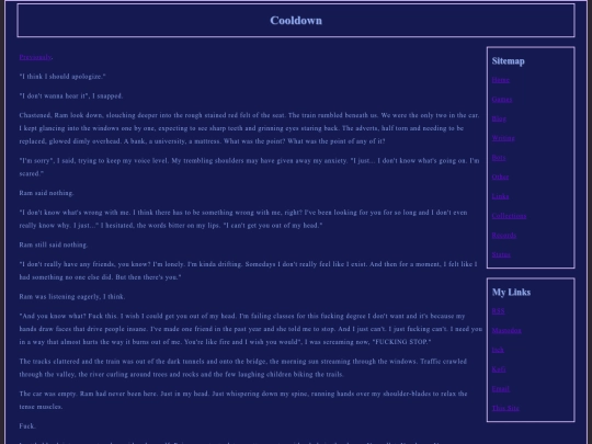 writing/Cooldown screenshot
