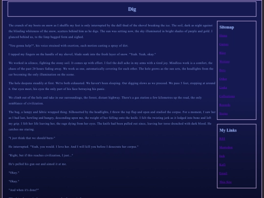 writing/Dig screenshot
