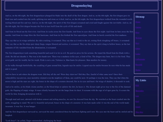writing/Dragonslaying screenshot