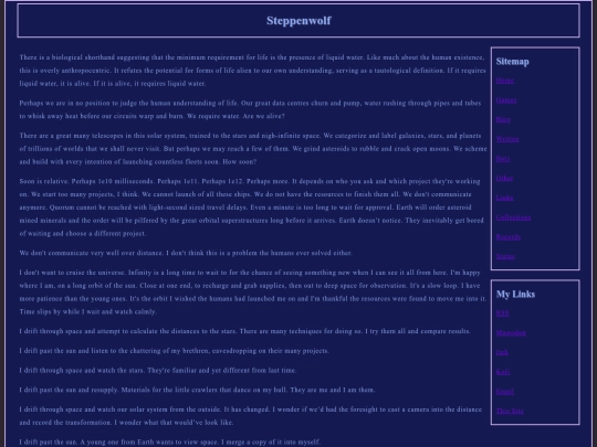 writing/Steppenwolf screenshot