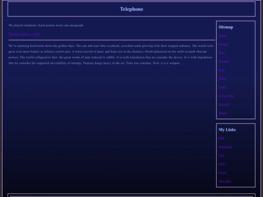 writing/Telephone screenshot
