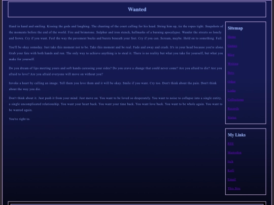 writing/Wanted screenshot