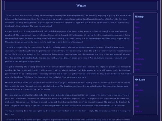 writing/Weave screenshot