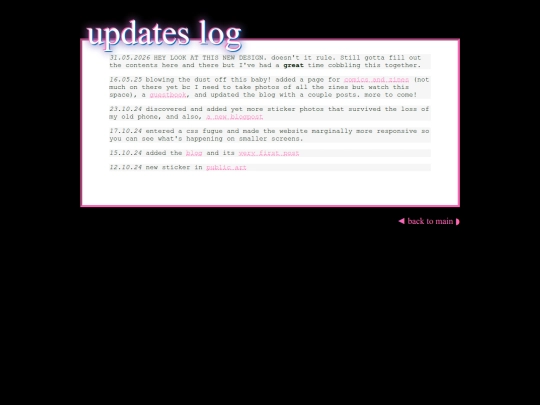 log screenshot