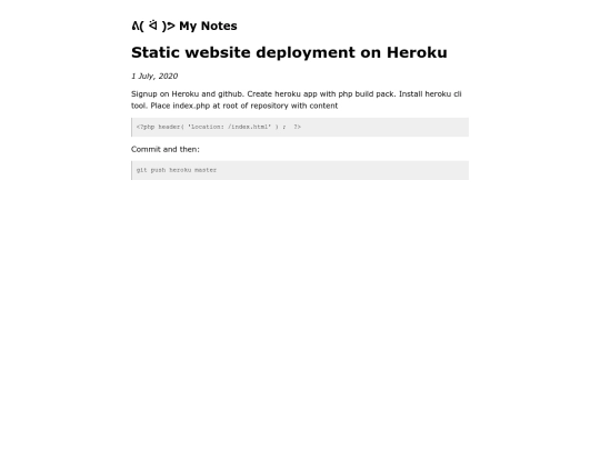 posts/heroku-static-site screenshot