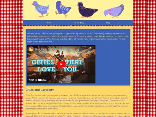writings/cities and certainty screenshot