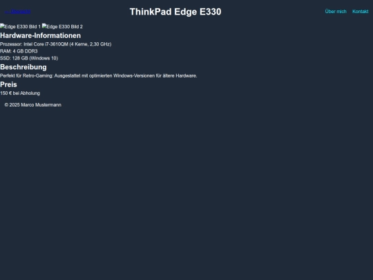 geraet/edge-e330 screenshot