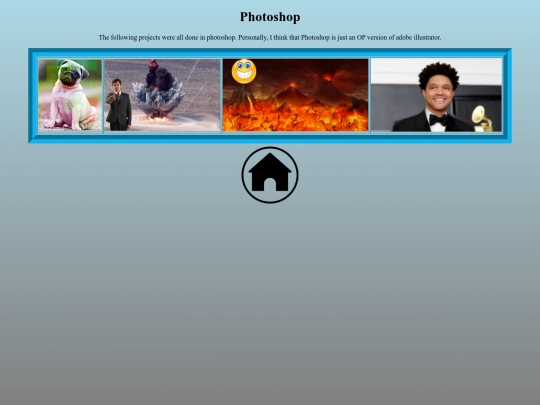 Photoshop main page screenshot