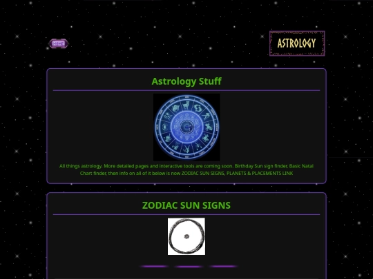 astrology screenshot