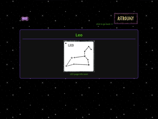 astrology/leo screenshot