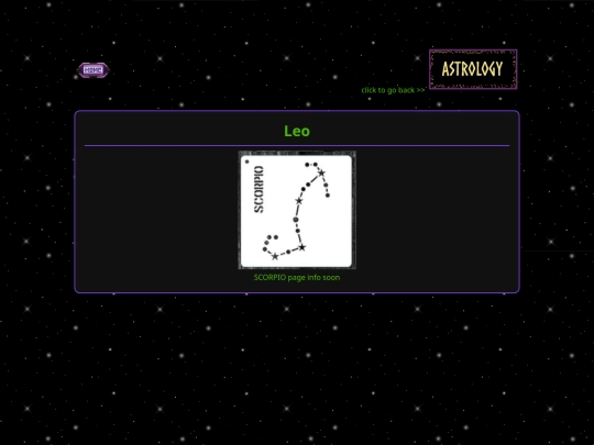 astrology/scorpio screenshot