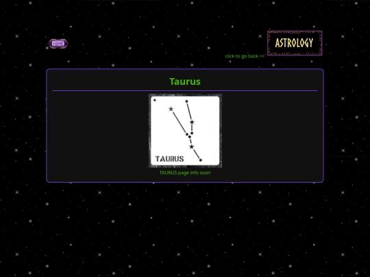 astrology/taurus screenshot