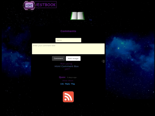 guestbook screenshot