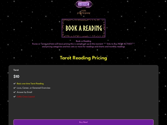 readings screenshot