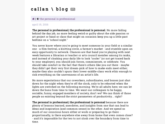 posts/personal-is-professional screenshot