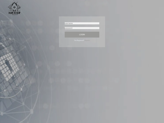Login screenshot