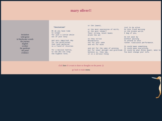 poems/maryoliver/i screenshot