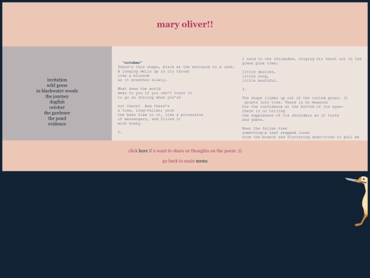 poems/maryoliver/o screenshot