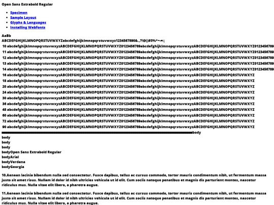 fonts/opensans-extrabold-demo screenshot