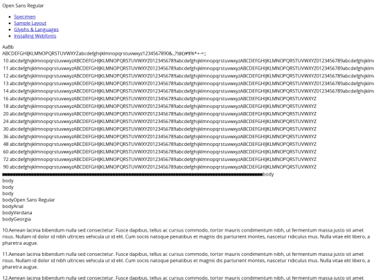 fonts/opensans-regular-demo screenshot