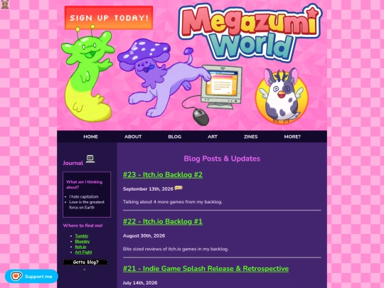 blog screenshot