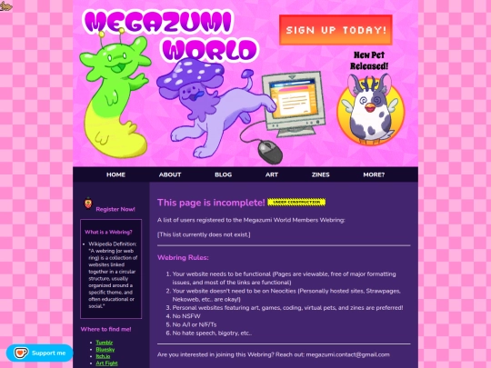 webring screenshot