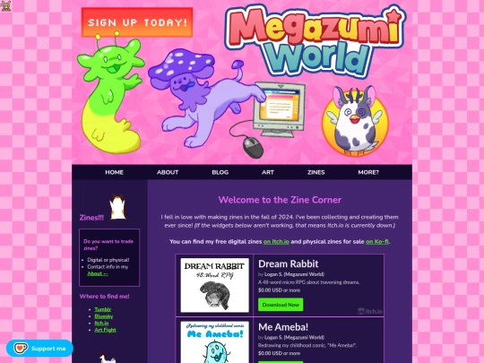 zines screenshot