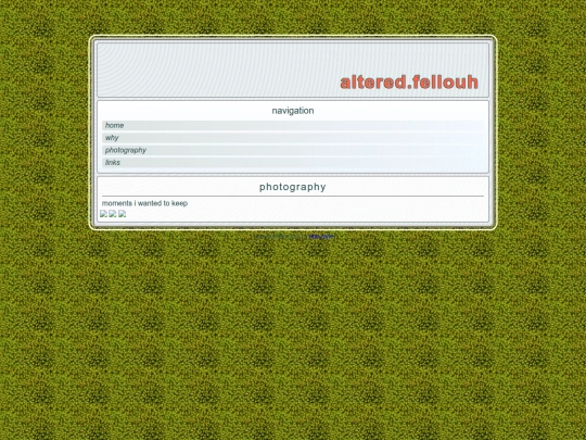 website/photography screenshot
