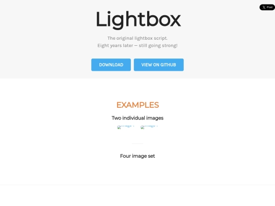 front end/lightbox screenshot