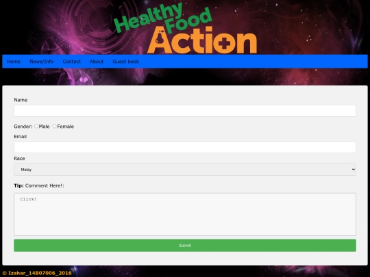 guestbook screenshot