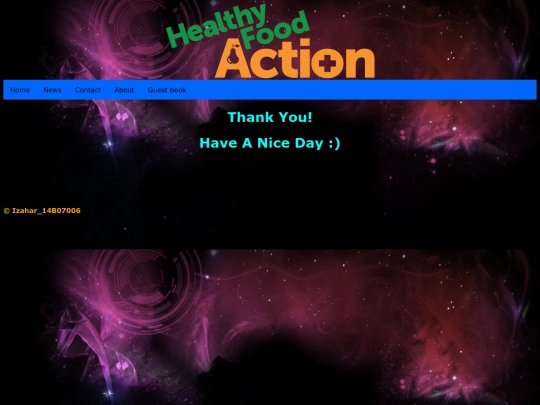 thankyou screenshot