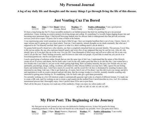 oldsite/journal screenshot