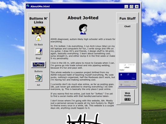 aboutme screenshot