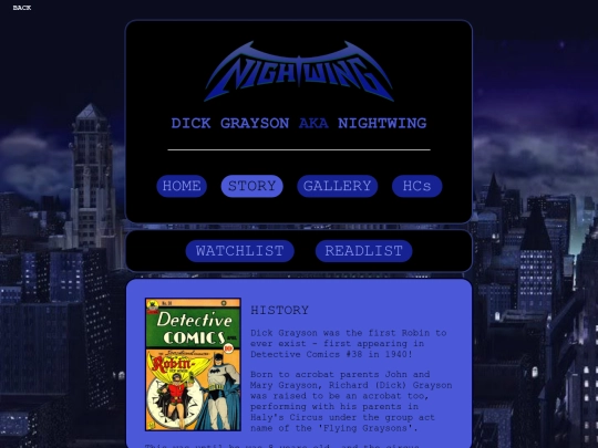 nightwingstory screenshot