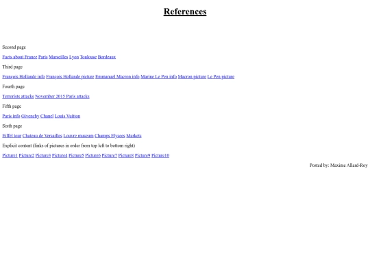 project/Websitecreation/References screenshot