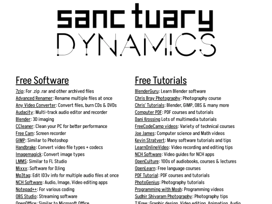 resources screenshot