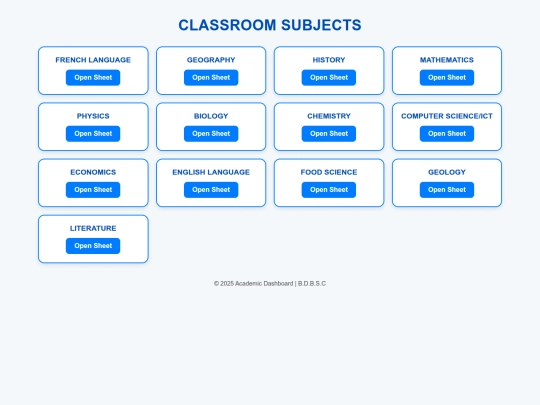 GENERAL EDUCATION /FORM 7 screenshot