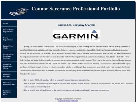 garmincompanyanaylsis screenshot