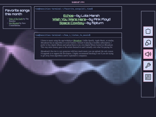 music screenshot