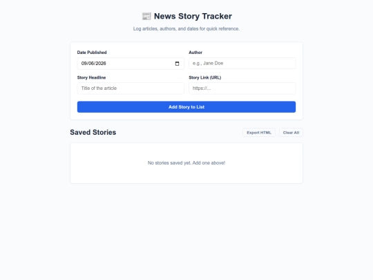 NewsTrackerTools/NewsEntry screenshot