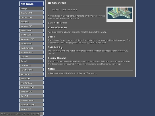 mmbn-fansite/net-areas/beach-network screenshot