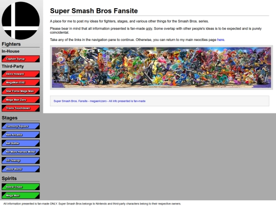 ssb-fansite screenshot