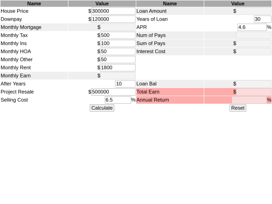 MortgageTool screenshot