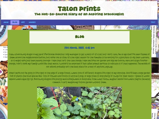 blog screenshot