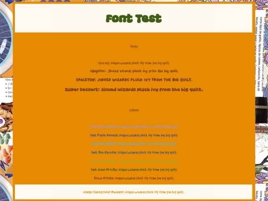 font-test screenshot