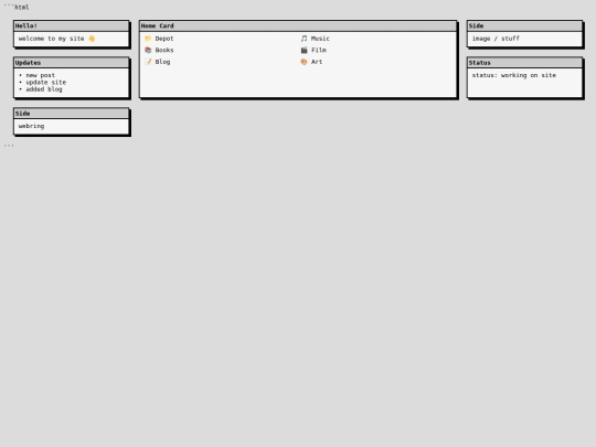 index screenshot